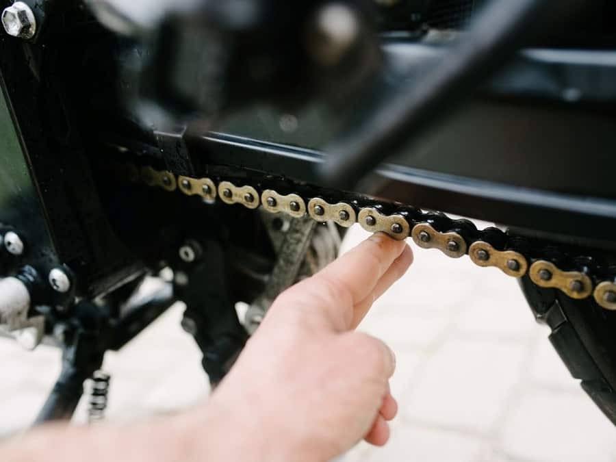 Correct tension on your motorcycle chain is important
